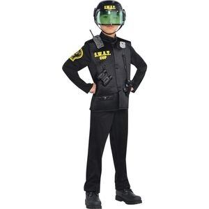 Kids SWAT Cop Costume - Black